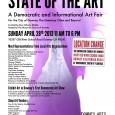 galleRoy @ The Big M and Downey Arts Coalition are proud to announce STATE OF THE ART A Democratic and Informational Art Fair For the City of Downey The Gateway Cities and Beyond Curated by Roy Anthony Shabla Sunday April 28th 2013.      11:00 am to 6:00 pm Moravian Church, 10337 Old River School Rd., Downey California...